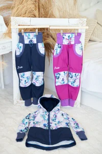 Softshellová parka s beranem- Jednorožci