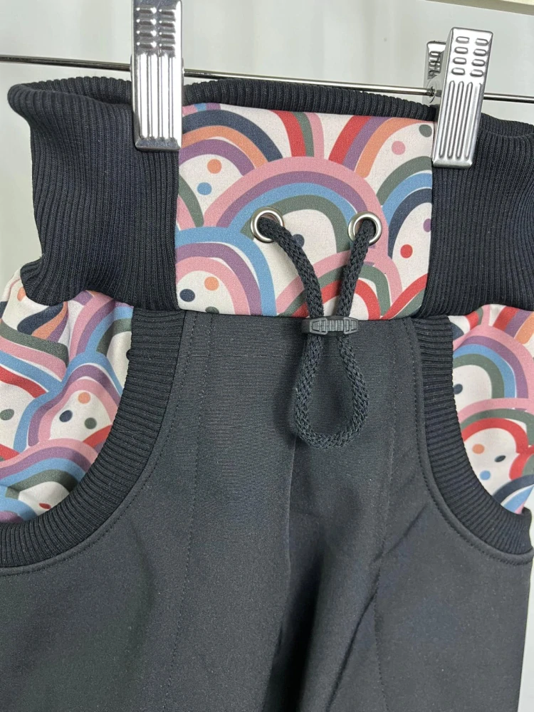 Softshellové kalhoty s fleecem- Duha
