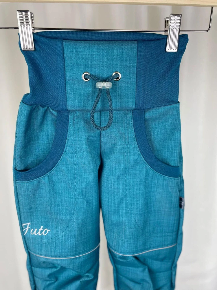 Softshellové kalhoty jaro/pozdim- Petrolejové