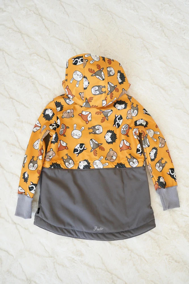 Softshellová parka s beranem- Zvířátka