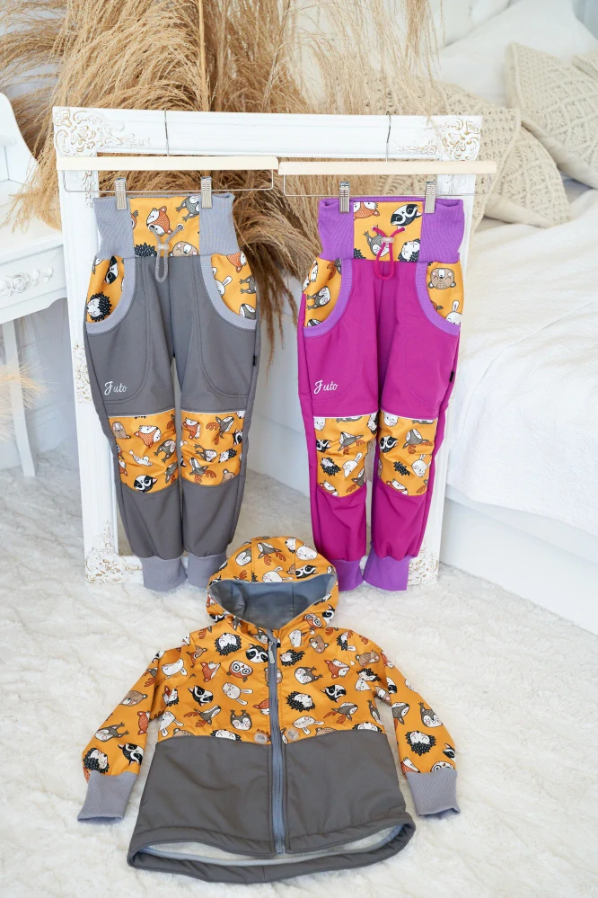 Softshellová parka s beranem- Zvířátka